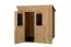 Holz-Gartenhaus 1,98 x 2,08 Meter (inkl. Dach) | Naturbelassen | Pultdach Abbildung