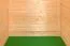 Holz-Gartenhaus 1,98 x 1,98 Meter (inkl. Dach) | Naturbelassen | Satteldach Abbildung