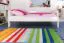 Kinderzimmer-Bett 90 x 200 cm | Massivholz: Buche | Weiß Lackiert Abbildung