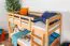 Etagenbett 90 x 190 cm | Massivholz: Buche | Natur Lackiert | umbaubar in zwei Einzelbetten | Premium-Qualität | inkl. Rollroste Abbildung