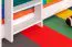 Massivholz Stockbett inkl. Rollbett/Ausziehbett für Kinder und Jugendliche | Matratzenmaß: 90 x 200 cm | Weiß Lackiert | umbaubar in 2 Einzelbetten | mit Rollbett | inkl. Rollroste Abbildung