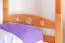 Massivholz Etagenbett für Kinder und Jugendliche | inkl. 2 Schubladen | Matratzenmaß: 90 x 200 cm | Natur Lackiert | umbaubar in 2 Einzelbetten | Premium-Qualität | inkl. Rollroste Abbildung