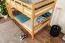Etagenbett 120 x 200 cm | Massivholz: Buche | Natur Lackiert | umbaubar in zwei Einzelbetten | Premium-Qualität | inkl. Rollroste Abbildung