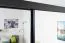 Großer 250 cm breiter Kleiderschrank mit 10 Fächern und 3 Türen | Farbe: Schwarz Abbildung