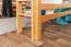 Jugendzimmer-Hochbett 160 x 200 cm | Massivholz: Buche | Natur Lackiert | umbaubar in Einzelbett | Premium-Qualität | inkl. Rollrost Abbildung