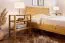 Eiche-Bett massiv | 90 x 200 cm | Wildeiche | Geölt | Natur Abbildung