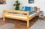 Jugendzimmer-Hochbett 160 x 200 cm | Massivholz: Buche | Natur Lackiert | umbaubar in Einzelbett | Premium-Qualität | inkl. Rollrost Abbildung
