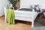 Stockbett für Kinder 160 x 190 cm | Massivholz: Buche | Weiß Lackiert | umbaubar in 2 Einzelbetten | inkl. Rollroste Abbildung