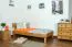 Eiche Massivholz Bettgestell 90 x 200 cm geölt Abbildung