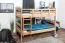 Etagenbett für Jugendliche 90 x 190 cm | Massivholz: Buche | Natur Lackiert | umbaubar in 2 Einzelbetten | inkl. Rollroste Abbildung