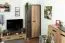 Schmaler 80 cm breiter Kleiderschrank mit 2 Türen | Farbe: Braun Abbildung