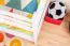 Etagenbett für Kinder 90 x 200 cm | Massivholz: Buche | Weiß Lackiert | umbaubar in 2 Einzelbetten | inkl. Rollroste Abbildung