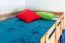 Hochbett für Kinder 120 x 200 cm | Massivholz: Buche | Natur Lackiert | umbaubar in Einzelbett | Premium-Qualität | inkl. Rollrost Abbildung