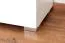 Schmaler 80 cm breiter Kleiderschrank mit 2 Türen | Farbe: Weiß Abbildung