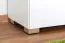 Schmaler 80 cm breiter Kleiderschrank mit 2 Türen | Farbe: Weiß Abbildung