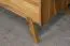 Kleiderschrank | 2 Drehtüren | 5 Fächer | 2 Schubladen | mit Kleiderstange | 100 cm breit | Massivholz | Farbe: Natur Abbildung