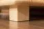 Kleiderschrank | 2 Drehtüren | 2 Schubladen | 1 Fach | mit Kleiderstange | 90 cm breit | Massivholz | Farbe: Natur Abbildung