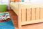 Bettrahmen für Kinder / Kinderbett 90 x 200 cm | Massivholz: Kiefer | Natur Lackiert Abbildung