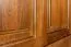 Kleiderschrank | 3 Drehtüren | 4 Schubladen | 4 Fächer | mit Kleiderstange | 154 cm breit | Massivholz | Farbe: Eiche Rustikal Abbildung