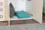 Kleiderschrank | 3 Drehtüren | 3 Schublade | 7 Fächer | mit Kleiderstange | 126 cm breit | Farbe: Weiß Abbildung