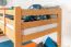 Etagenbett für Kinder 90 x 200 cm | Massivholz: Buche | Natur Lackiert | umbaubar in 2 Einzelbetten | inkl. Rollroste Abbildung