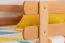 Etagenbett für Kinder 90 x 200 cm | Massivholz: Buche | Natur Lackiert | umbaubar in 2 Einzelbetten | inkl. Rollroste Abbildung