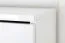 Schmaler 80 cm breiter Kleiderschrank mit 2 Türen | Farbe: Weiß Abbildung