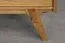 Kleiderschrank | 2 Drehtüren | 5 Fächer | 2 Schubladen | mit Kleiderstange | 100 cm breit | Massivholz | Farbe: Natur Abbildung