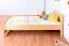Bettrahmen für Kinder / Kinderbett 90 x 200 cm | Massivholz: Kiefer | Natur Lackiert Abbildung