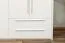 Kleiderschrank | 6 Drehtüren | 4 Schubladen | 5 Fächer | mit 3 Kleiderstangen | 277 cm breit | Farbe: Weiß Abbildung