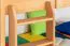 90 x 200 cm Etagenbett mit Stauraum / 2 Schubladen für Kinder Massivholz: Buche | Natur Lackiert | umbaubar in 2 Einzelbetten | Premium-Qualität | inkl. Rollroste Abbildung