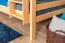 Großes Massivholz Doppelstockbett für Kinder und Jugendliche | Matratzenmaß: 160 x 190 cm | Natur Lackiert | umbaubar in 2 Einzelbetten | Premium-Qualität | inkl. Rollroste Abbildung