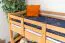 Etagenbett für Kinder 90 x 190 cm | Massivholz: Buche | Natur Lackiert | umbaubar in 2 Einzelbetten | inkl. Rollroste Abbildung
