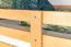 Hochbett für Kinder 160 x 190 cm | Massivholz: Buche | Natur Lackiert | umbaubar in Einzelbett | Premium-Qualität | inkl. Rollrost Abbildung