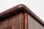 Kleiderschrank | 2 Drehtüren | 1 Fach | mit Kleiderstange | 80 cm breit | Massivholz | Farbe: Nuss Abbildung