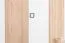 86 cm breiter Kleiderschrank mit 1 Tür | 3 Kleiderstangen | Farbe: Buche Abbildung