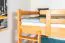 Etagenbett für Kinder 140 x 200 cm | Massivholz: Buche | Natur Lackiert | umbaubar in 2 Einzelbetten | inkl. Rollroste Abbildung