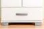 Kleiderschrank | 2 Drehtüren | 1 Schublade | 8 Fächer | mit Kleiderstange | 50 cm breit | Farbe: Weiß Abbildung