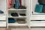 Kleiderschrank | 6 Drehtüren | 4 Schubladen | 5 Fächer | mit 3 Kleiderstangen | 277 cm breit | Farbe: Weiß Abbildung