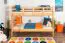 Etagenbett für Kinder 90 x 200 cm | Massivholz: Buche | Natur Lackiert | umbaubar in 2 Einzelbetten | inkl. Rollroste Abbildung