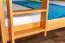 Doppelbett-Etagenbett für bis zu 4 Personen160 x 200 cm | Massivholz: Buche | Natur Lackiert | umbaubar in zwei Einzelbetten | Premium-Qualität | inkl. Rollroste Abbildung