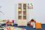 77 cm breiter Kleiderschrank mit 2 Türen, 8 Fächern und 2 Schubladen aus Massiv-Holz | Farbe: Natur | Tiefe: 50 cm Abbildung