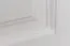 Kleiderschrank | 3 Drehtüren | 4 Schubladen | 4 Fächer | mit Kleiderstange | 155 cm breit | Massivholz | Farbe: Weiß Abbildung