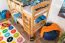 Etagenbett für Kinder 90 x 190 cm | Massivholz: Buche | Natur Lackiert | umbaubar in 2 Einzelbetten | inkl. Rollroste Abbildung
