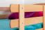 Etagenbett für Kinder 90 x 200 cm | Massivholz: Buche | Natur Lackiert | umbaubar in 2 Einzelbetten | inkl. Rollroste Abbildung