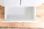 Kleiderschrank | 2 Drehtüren | 1 Schublade | 8 Fächer | mit Kleiderstange | 50 cm breit | Farbe: Weiß Abbildung