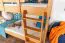 Etagenbett für Kinder 90 x 190 cm | Massivholz: Buche | Natur Lackiert | umbaubar in 2 Einzelbetten | inkl. Rollroste Abbildung