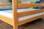 Doppelbett-Etagenbett für bis zu 4 Personen160 x 200 cm | Massivholz: Buche | Natur Lackiert | umbaubar in zwei Einzelbetten | Premium-Qualität | inkl. Rollroste Abbildung