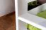 Stockbett für Kinder 140 x 200 cm | Massivholz: Buche | Weiß Lackiert | umbaubar in 2 Einzelbetten | inkl. Rollroste Abbildung