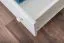 Kleiderschrank | 2 Drehtüren | 1 Schublade | 1 Fach | mit Kleiderstange | 102 cm breit | Massivholz | Farbe: Weiß Abbildung